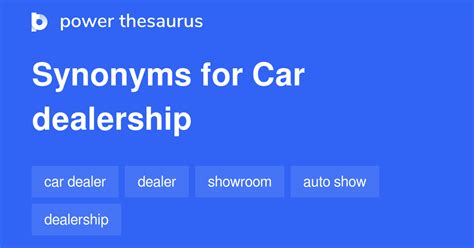 dealership synonym